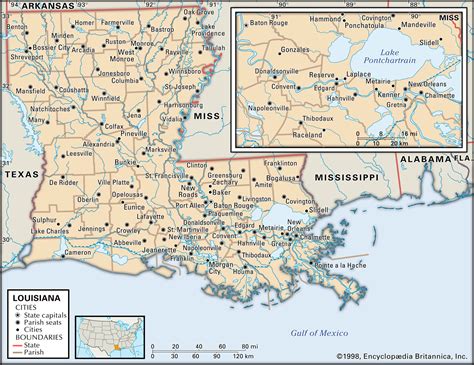 Louisiana Map Usa