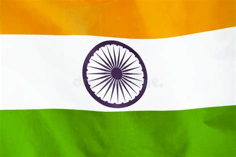 Flag Of India Flag Of India Waving In The Wind Stock Image Image Of