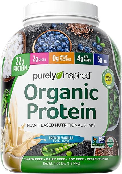 Amazon Com Plant Based Protein Powder Purely Inspired Organic Protein Powder Vegan Protein