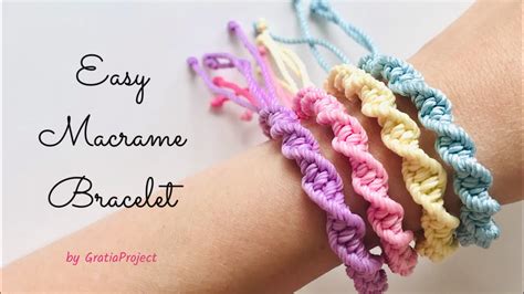 Easy Macrame Bracelet Diy Friendship Bracelet Youtube