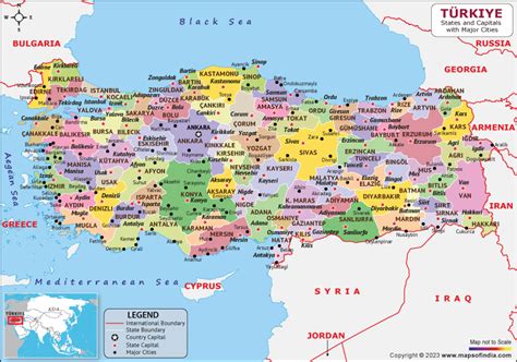 Turkey Map Hd Political Map Of Turkey