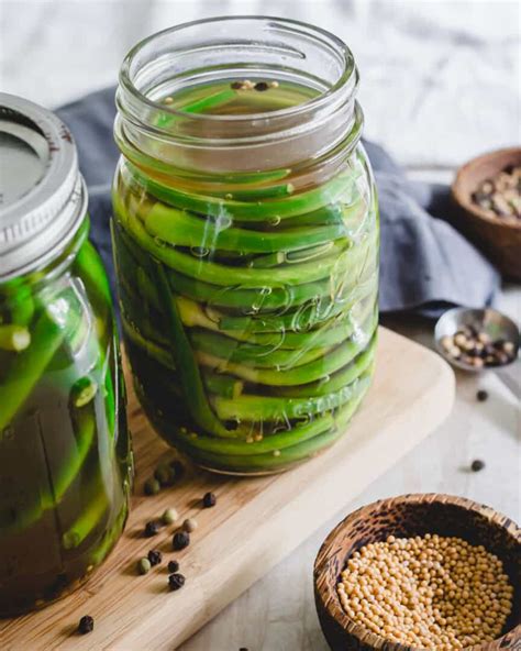 Pickled Garlic Scapes No Canning Necessary