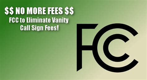 fcc eliminates vanity call sign fee w6trw amateur radio club