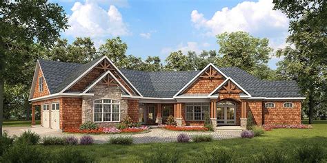 Angled Craftsman House Plan 36028dk Architectural Designs House Plans