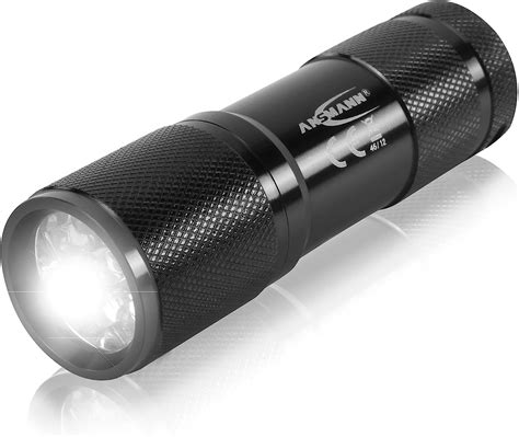 Ansmann Action 9 Led Flashlight Small Aluminum Torch With 9