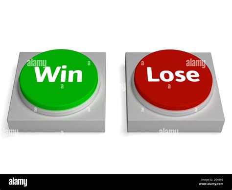Win Lose Buttons Showing Winning Or Losing Stock Photo Alamy