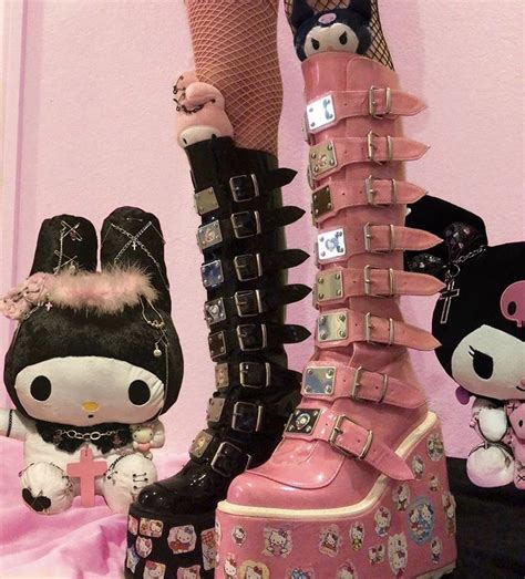 #rosary #rosaries #demonia boots #platform boots #platform shoes #chains #goth style #goth aesthetic #tradgoth #glow aesthetic #glow does anyone remember seeing a post about a knockoff demonia boots link? Pin by Blake on ..⃗. clown¡! in 2020 | Aesthetic shoes ...