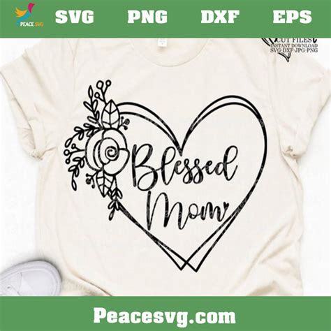Blessed Mama Svg For Mothers Day Svg For Mom Svg Files For Cricut