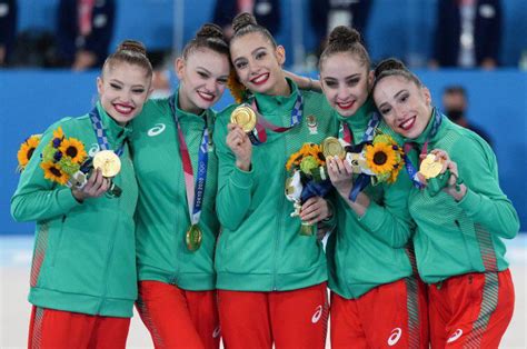 Bulgaria Won The Gold Medals In Rhythmic Gymnastics Group Event Ending