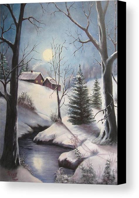 January Moonlight Canvas Print Canvas Art By Terry Boulerice In 2020