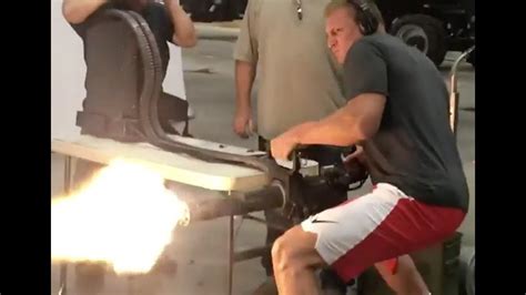 Watch Gronk Goes On A Shooting Spree With A Minigun Youtube