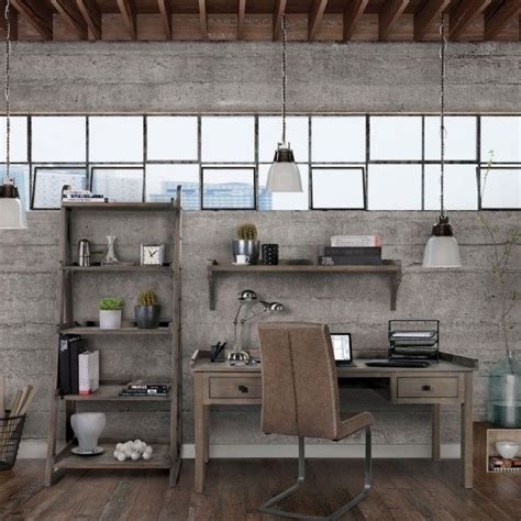Add Some Reclaimed Wood Industrial Style Office Industrial Style