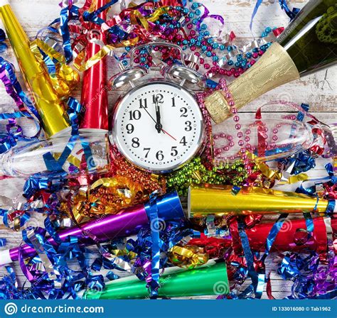 happy-new-year-celebration-with-clock-in-center-of-party-objects-stock-photo-image-of-festive