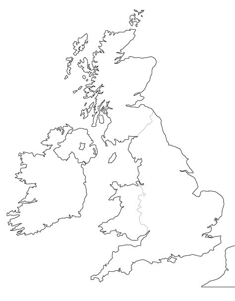 These maps are great for teaching, research, reference, study and other uses. Printable Blank Map of the UK - Free Printable Maps