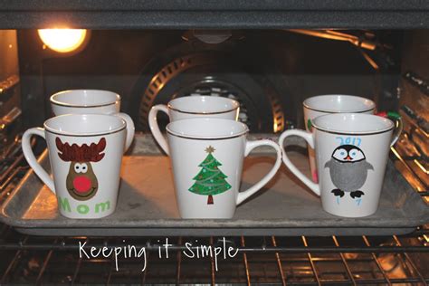 Diy Personalized Christmas Mugs Keeping It Simple