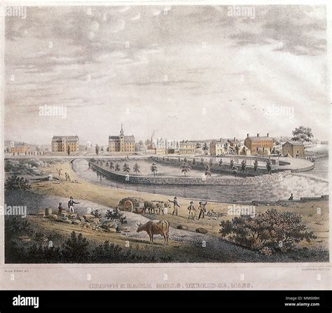 Crown And Eagle Mills Uxbridge 1830 Stock Photo Alamy