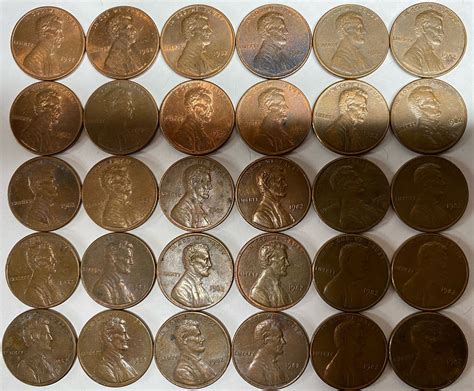 1982 P Lincoln Cents Small Dates Only Special Varieties 66coins In
