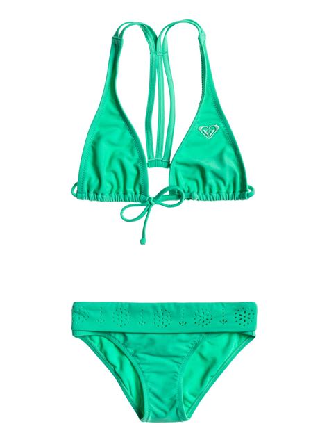 Girls 7 14 Rio Halter Bikini Set Argx203012 Roxy