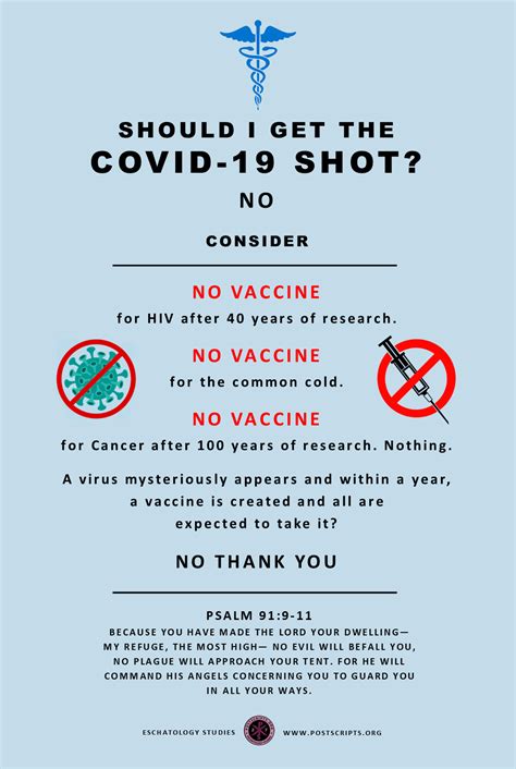 SHOULD I GET THE COVID-19 SHOT? - No, Do Not Take The Shots