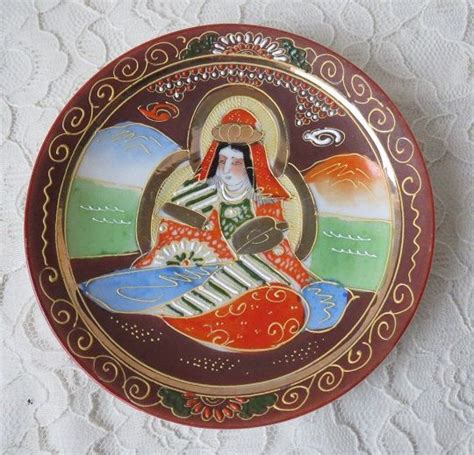 Boho tulle wedding separates, bridesmaid dresses, bridal two pieces dress, bridesmaid skirt with top, plus size dusty blue tulle skirt. Vintage Satsuma Moriage Hand Painted Plate Japanese with ...