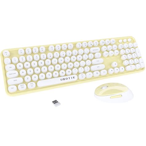 Buy Ubotie Colorful Computer Wireless Keyboard Mouse Combos Typewriter