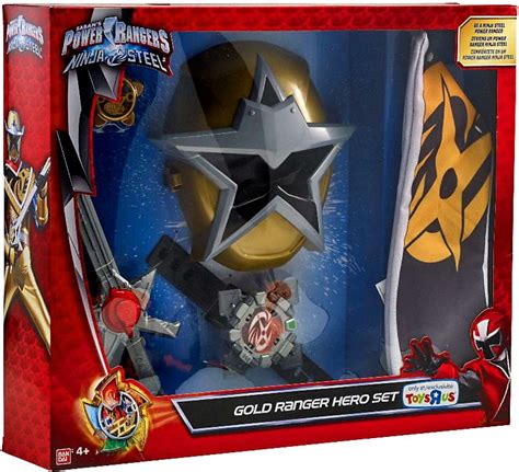 Power Rangers Ninja Steel Gold Ranger Hero Set Exclusive Roleplay Toy