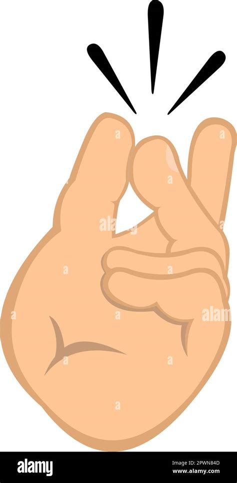 Vector Illustration Of A Cartoon Hand Snapping Fingers Stock Vector Image And Art Alamy