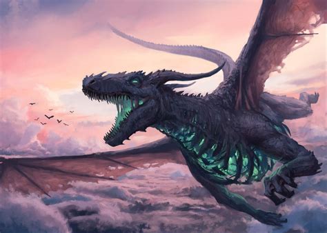 Sky Dragon Poster By Stefan Koidl Displate In 2021 Dragon Artwork