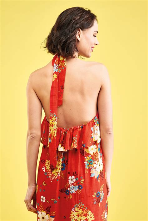 Backless Dress Pattern Sewing Halter Dress Pattern Summer Dress