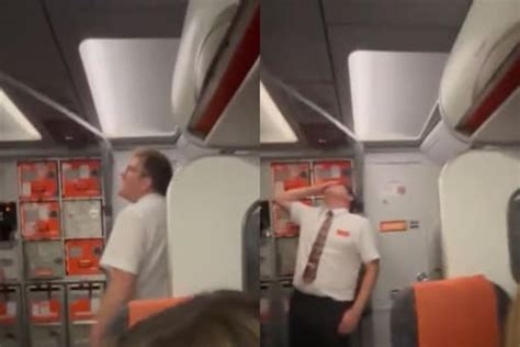 Couple Caught Having Sex In Easyjet Flight Toilet Reaction Of Onboard Passengers Caught On