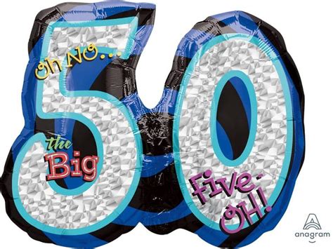 Buy Oh No Its The Big 50 Printed 50th Birthday Balloons