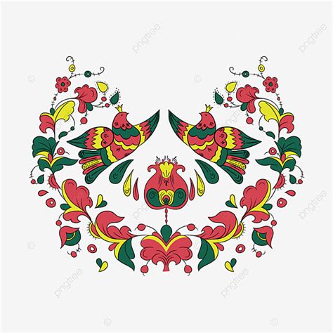Traditional Pattern Png Image Russian Traditional Pattern Red Pattern