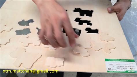 Jigsaw Puzzle Cutting Machine Youtube