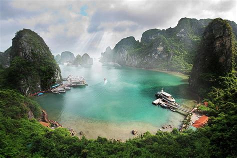 Hd Wallpaper Ha Long Bay Vietnam Nature Sea Rock Halong Bay