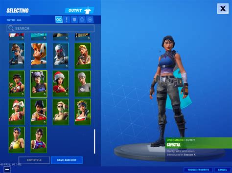 Crystal Of Fortnite Fortnite Crystal Skin Set And Styles Gamewith