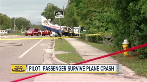 Pilot Passenger Survive Plane Crash In Clearwater