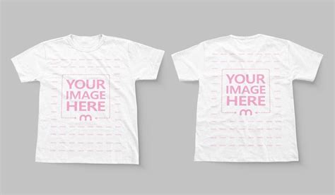 T Shirt Mockup Template Front Back Photoshop Templates Creative Market