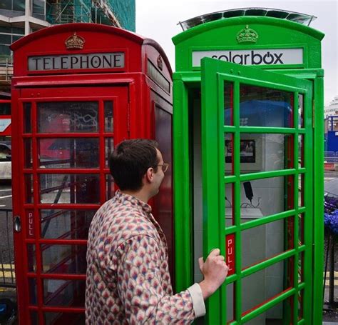 Londons Iconic Phone Booths Reborn As Solar Gadget Charging Kiosks