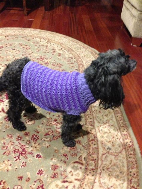 Doggie Sweater Red Heart Free Pattern Crochet Dog Sweater Free