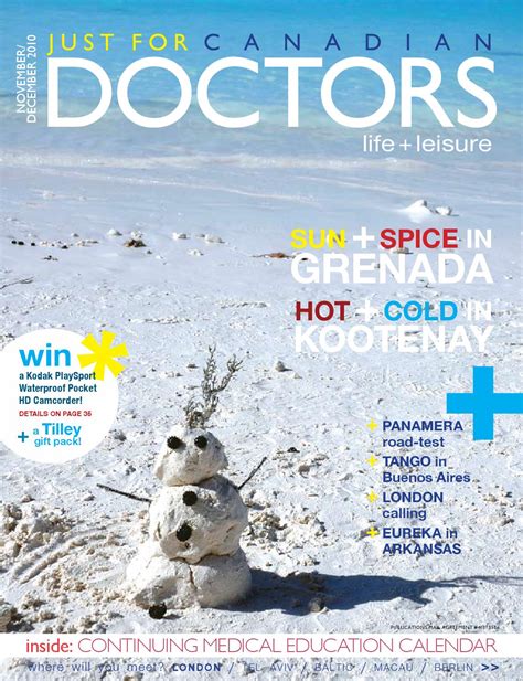 NOVEMBER DECEMBER 2010 by Just For Canadian Doctors - Issuu