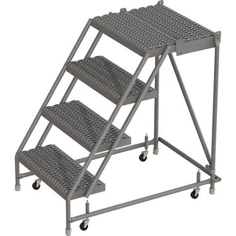 Tri Arc Steel Rolling Ladder 4 Step Msc Industrial Supply Co
