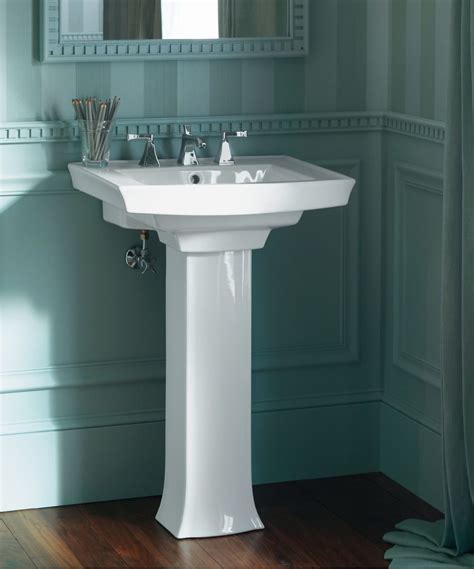 Kohler Archer Pedestal Sink For Small To Medium Size Bathrooms