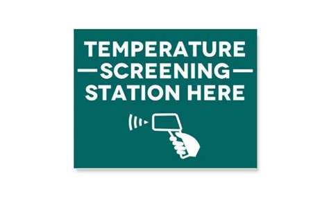 Temperature Check Signage