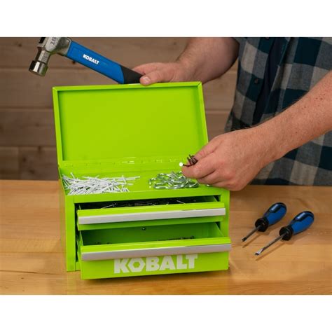Kobalt Mini 1083 In Friction 2 Drawer Red Steel Tool Box In The