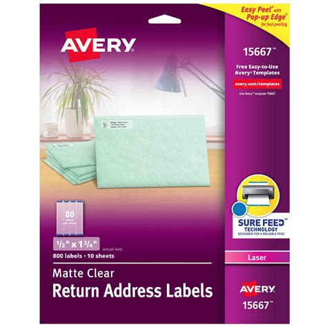 Avery 2x4 Clear Labels Template