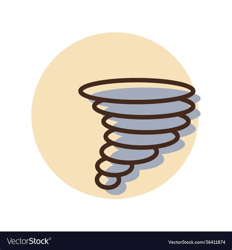 Tornado Icon Whirlwind Storm Sign Royalty Free Vector Image