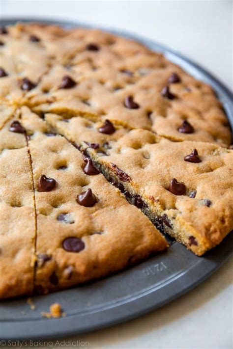 Chocolate Chip Cookie Pizza Sallys Baking Addiction