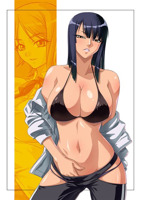 Kagami Hirotaka Nami One Piece Nico Robin One Piece 2girls Bare Shoulders Bikini Bikini