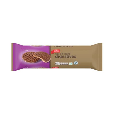 Buy Coles Milk Chocolate Digestive Biscuits G Coles