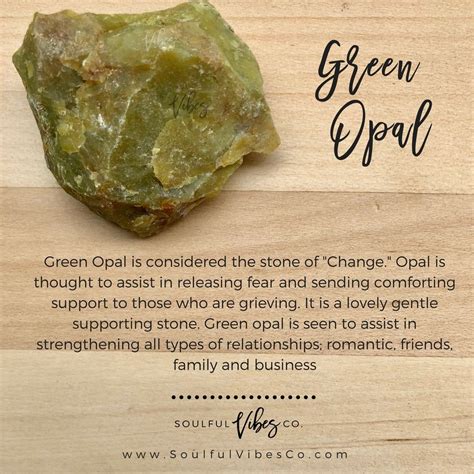 💚green Opal A Cleansing And Rejuvenating Stone Green Opal Brings